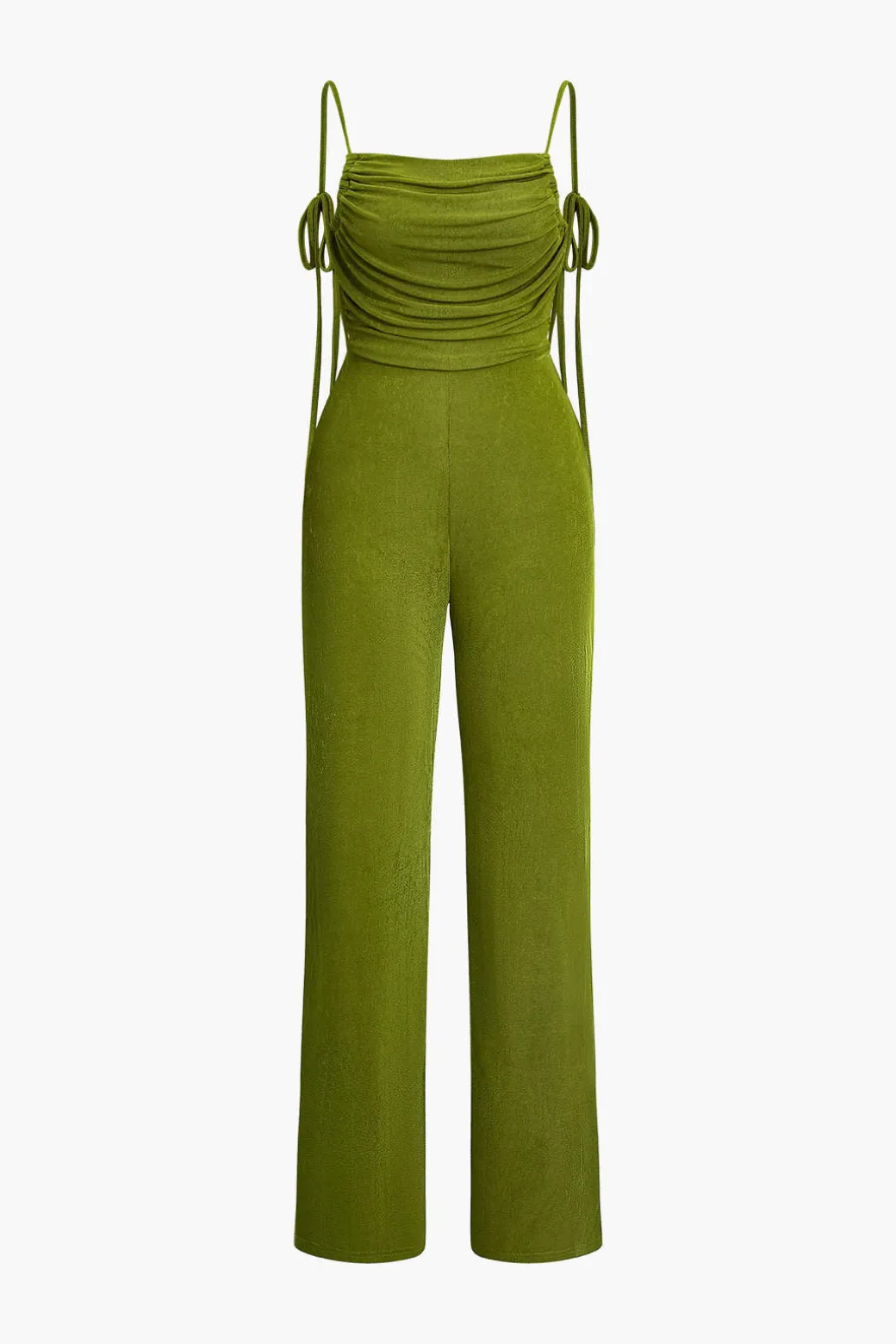 Outlet Backless Ruched Slip Jumpsuit Jumpsuits & Rompers