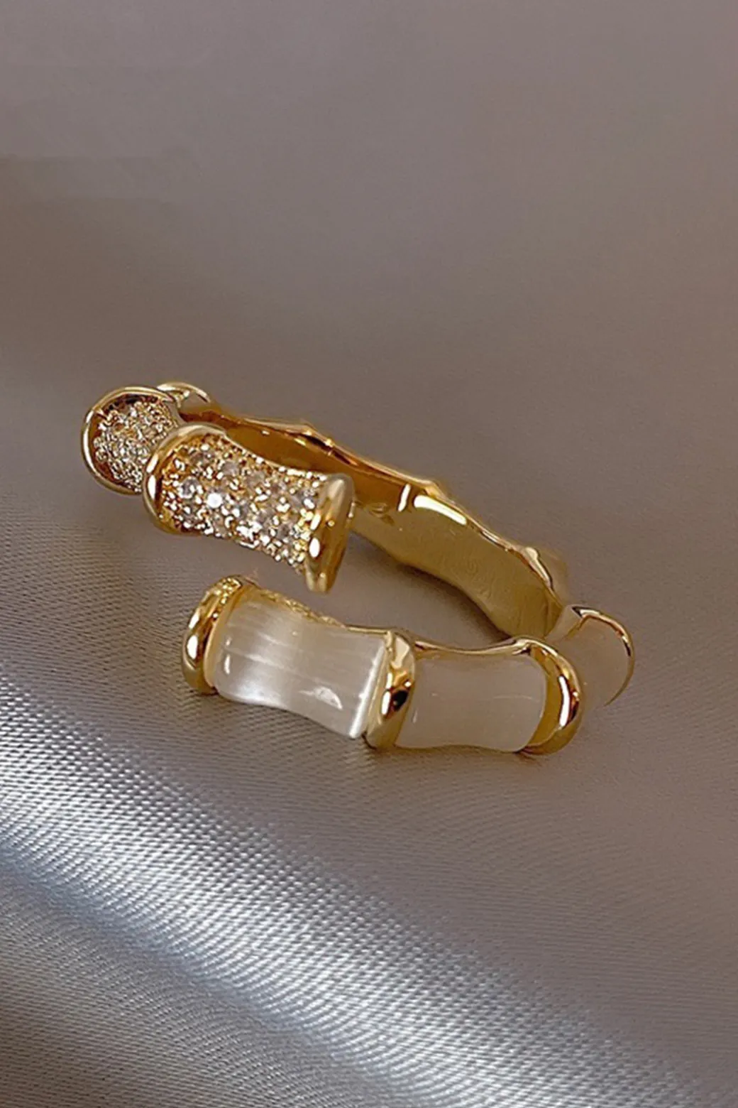 Outlet Bamboo Joint Design Ring Accessories