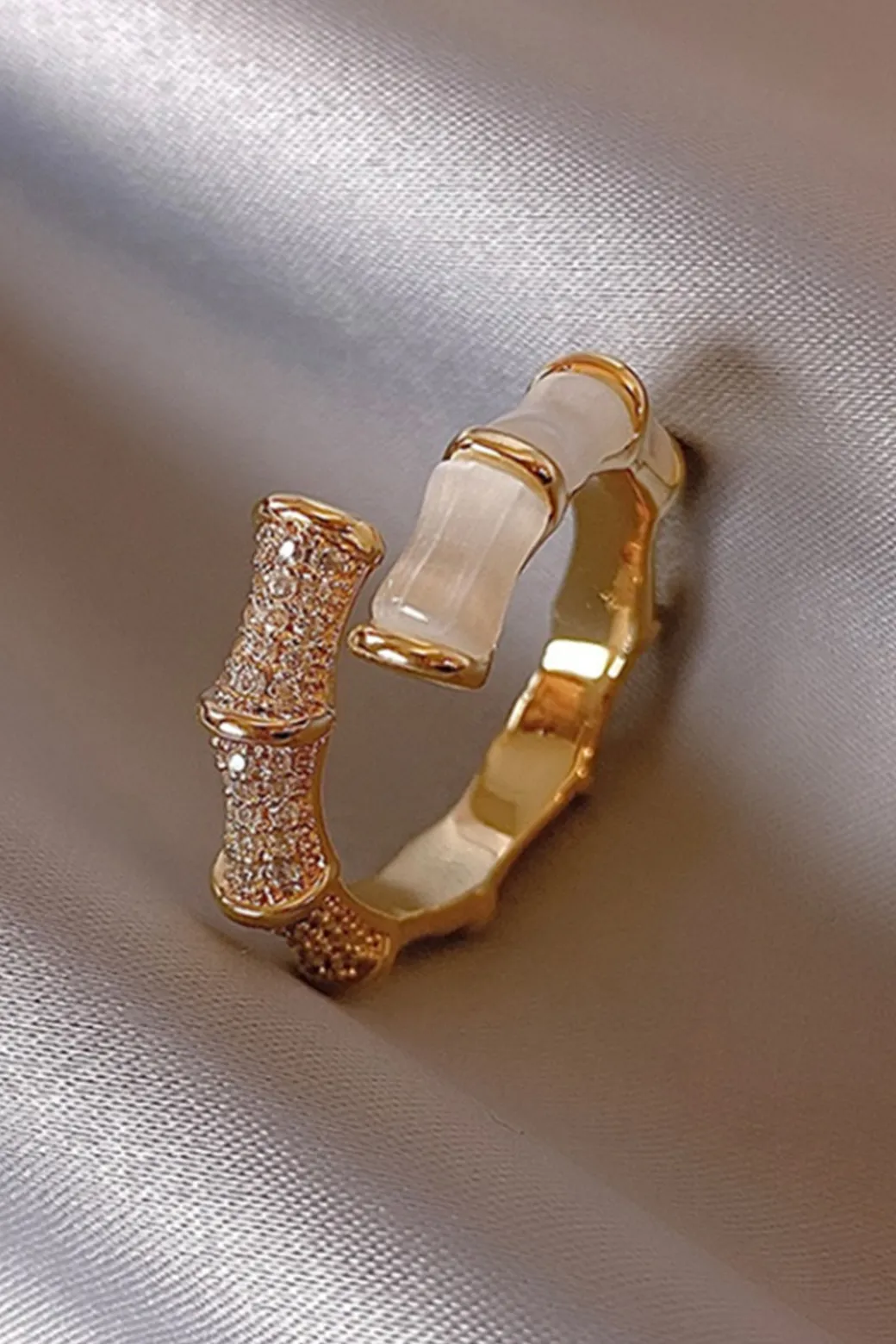 Outlet Bamboo Joint Design Ring Accessories