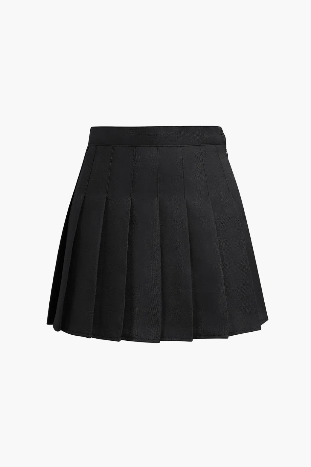 Cheap Basic Pleated Mini Skirt Skirts