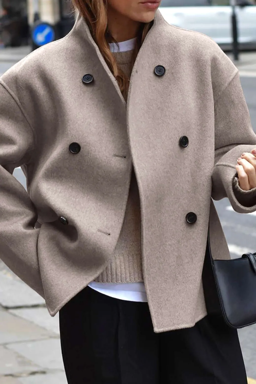 Hot Basic Solid Warm Coat Outerwear | Outerwear