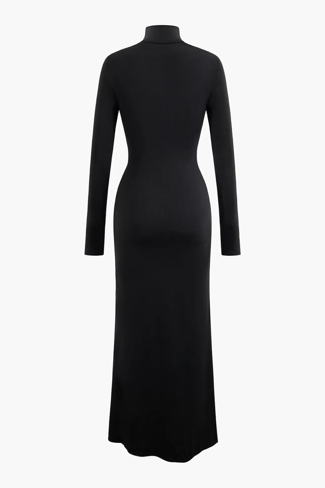 Fashion Body Print Turtle Neck Long Sleeve Maxi Dress Long Sleeve Dresses | Maxi Dresses