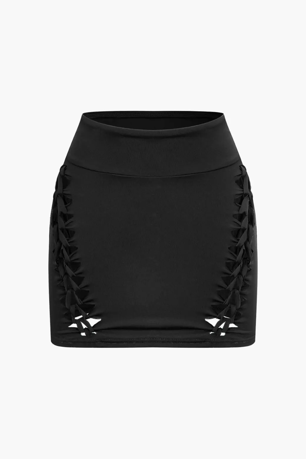 Best Braided Cut Out Round Neck Tank Top And Skirt Set Skirt Sets | Vacation Sets