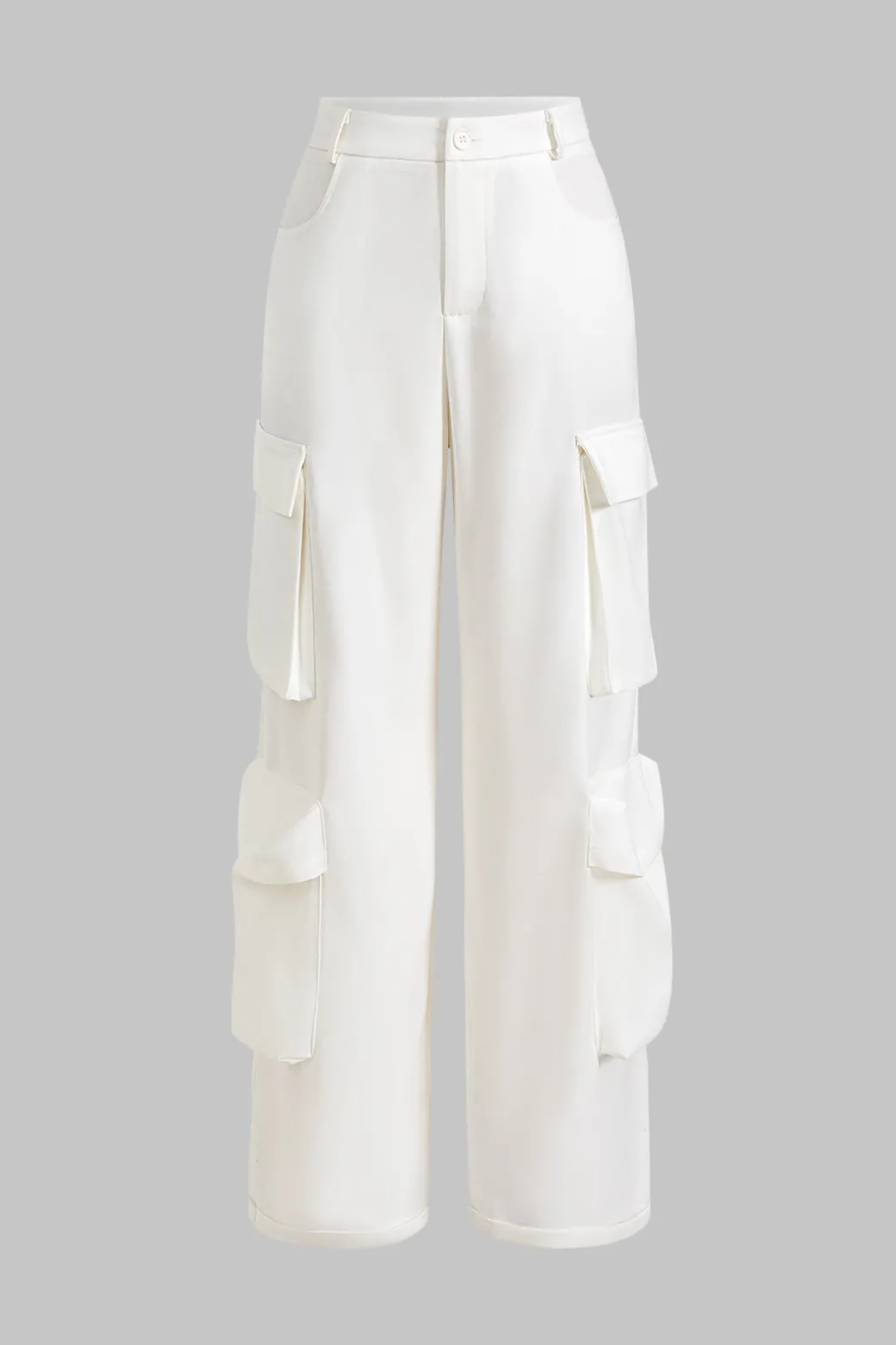 Hot Button Flap Pocket Trousers Pants