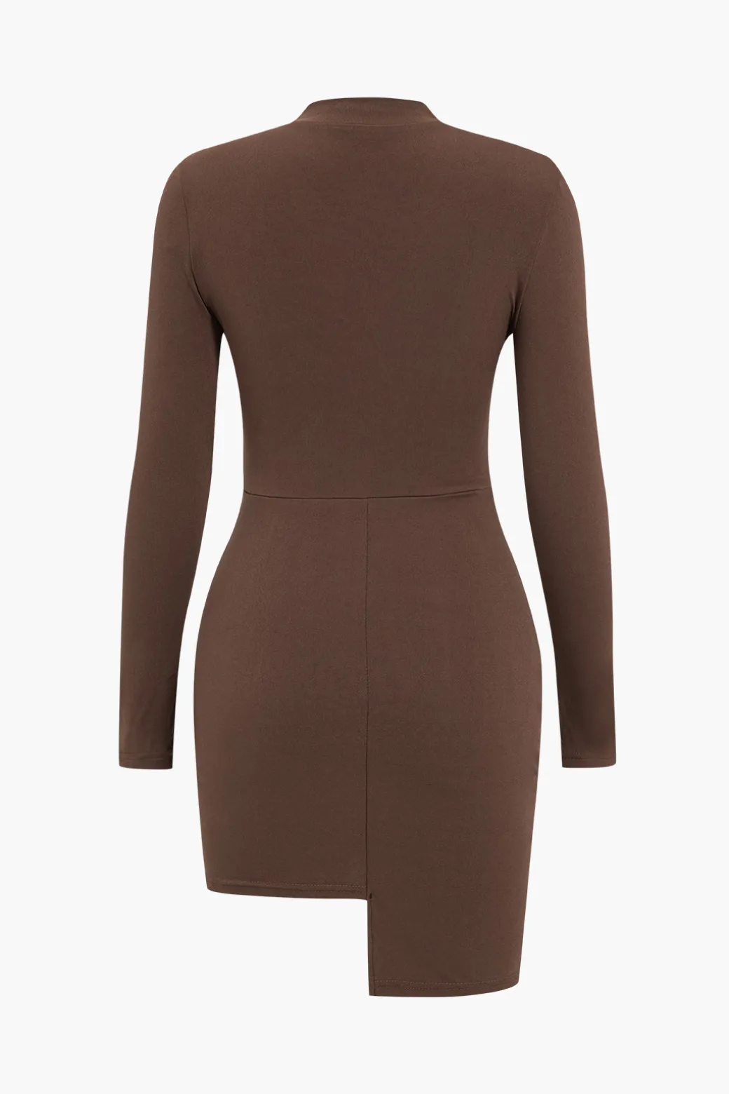 Discount Chain Patchwork Long Sleeve Mini Dress Long Sleeve Dresses | Mini Dresses