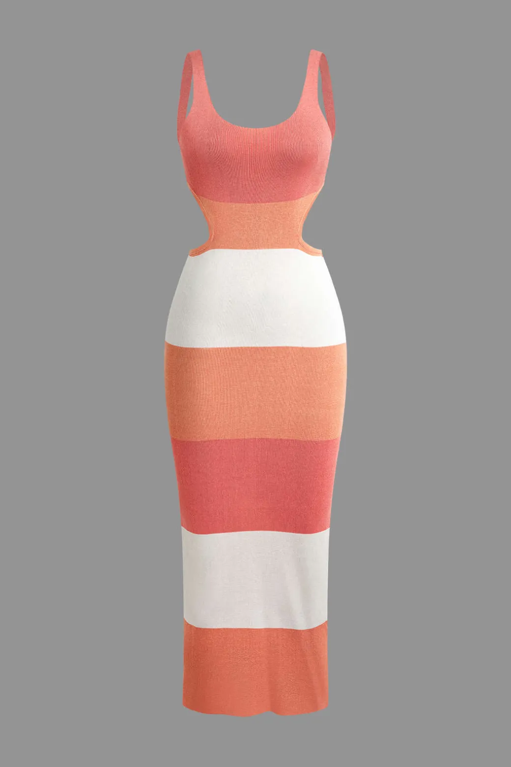 Outlet Color Block Backless Cami Knit Dress Knitwear | Knit Dresses