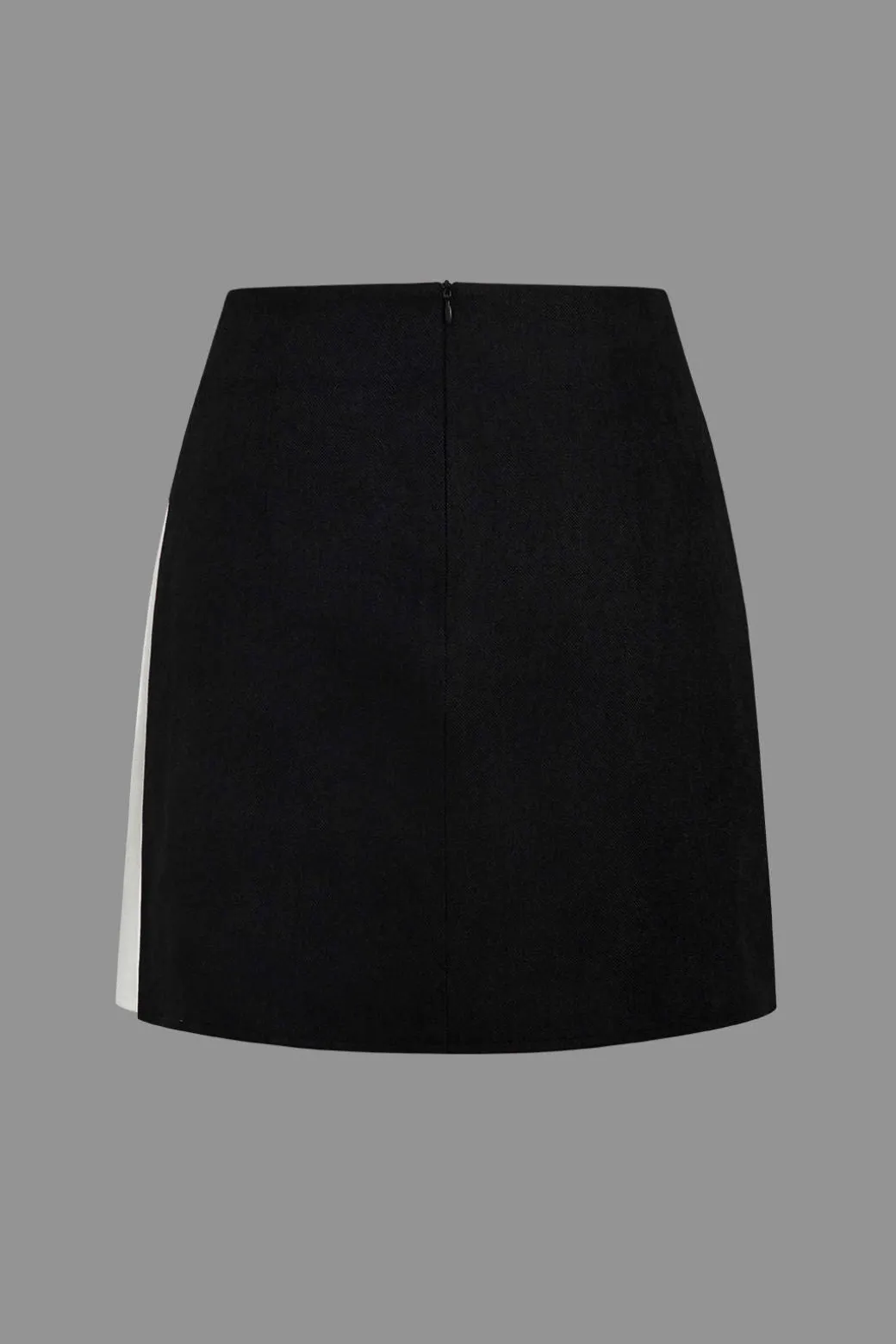 Flash Sale Color Block Pleated Asymmetrical Skirt Skirts