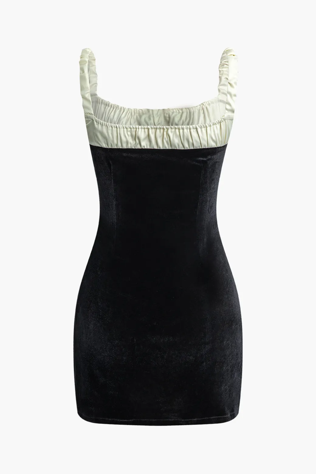 Sale Color Block Ruched Drawstring Mini Dress Mini Dresses
