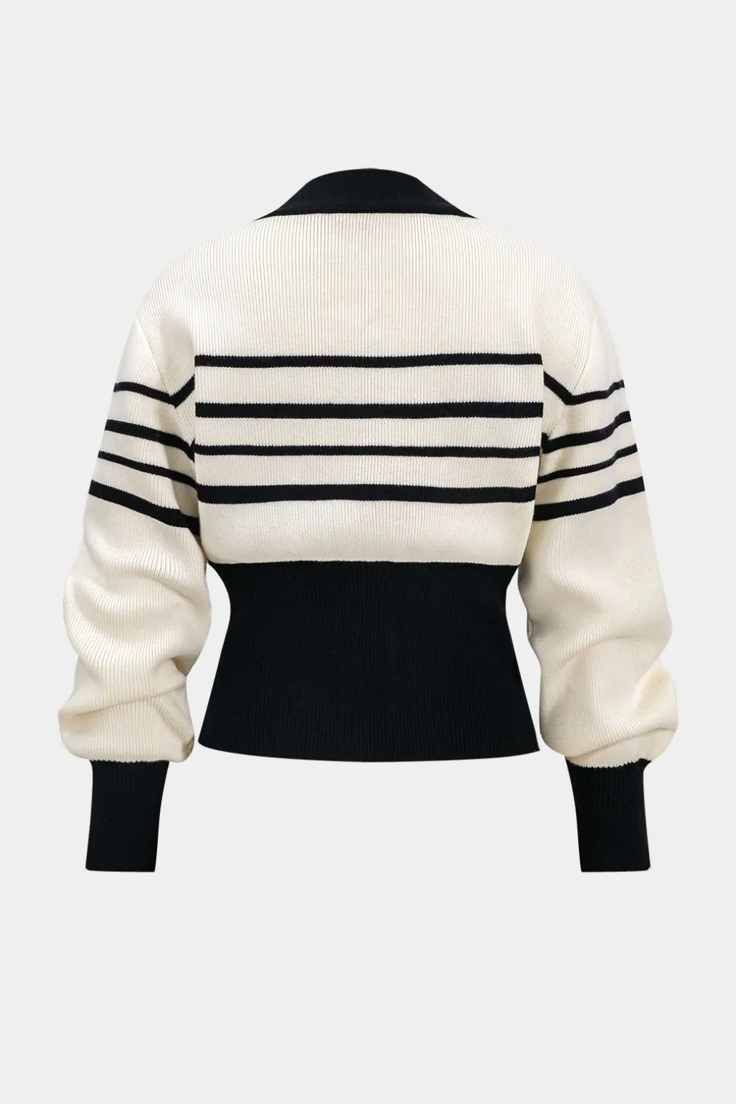 Online Contrast Knit Metallic Button Cardigan Outerwear | Knitwear