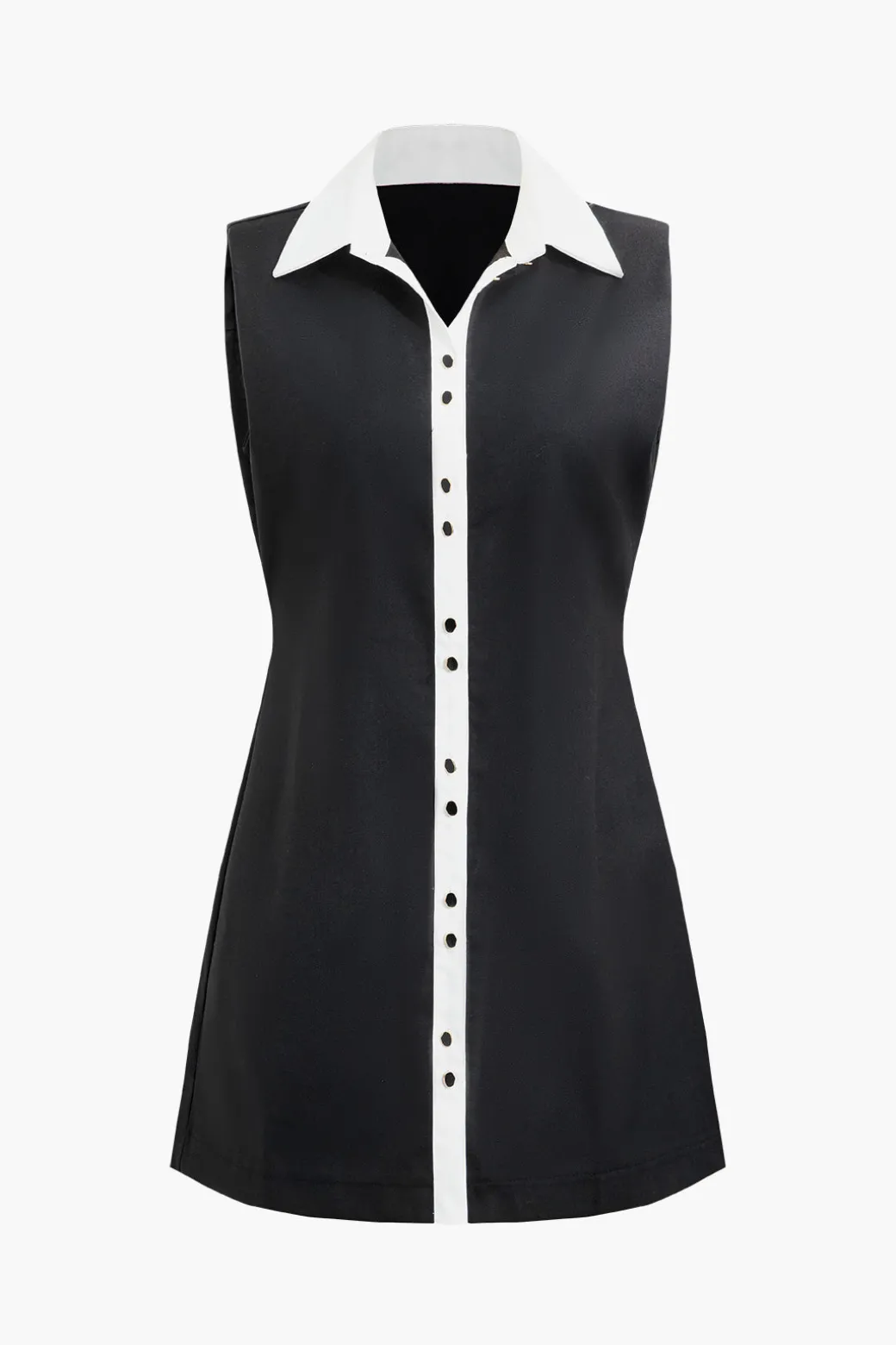 Sale Contrast Sleeveless Mini Dress Mini Dresses