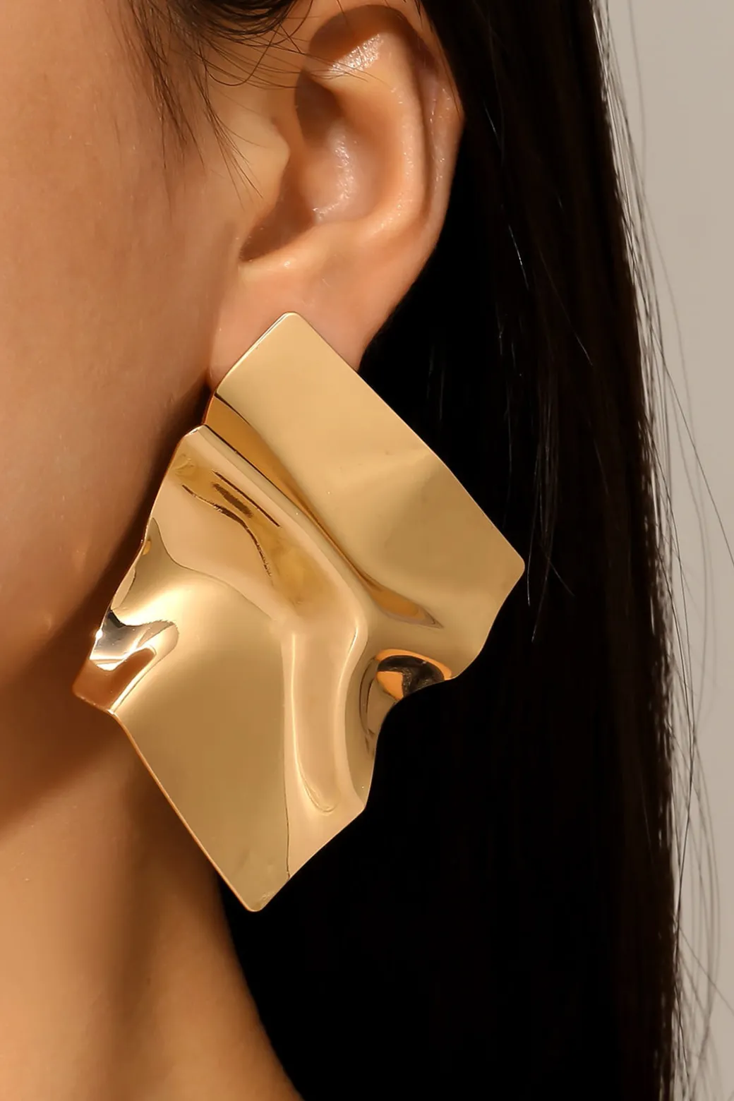 Cheap Crinkled Statement Earrings Earrings | Accessories