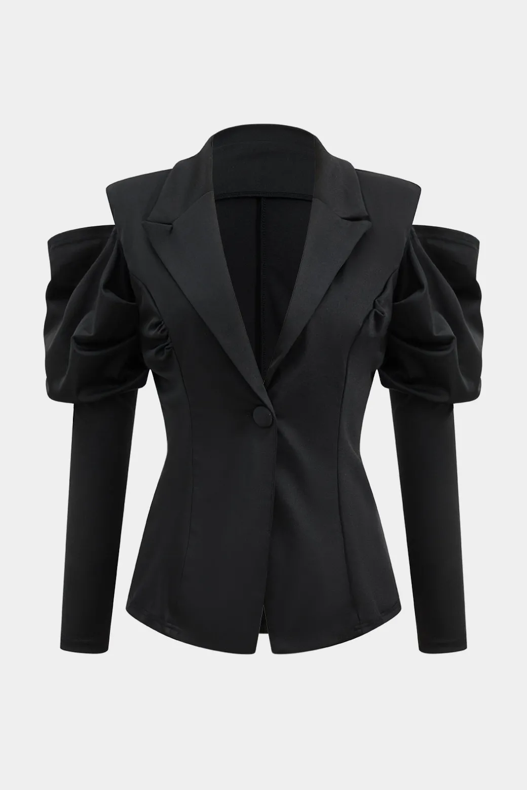 Online Cut Out Notched Lapel Blazer Outerwear | Blazers