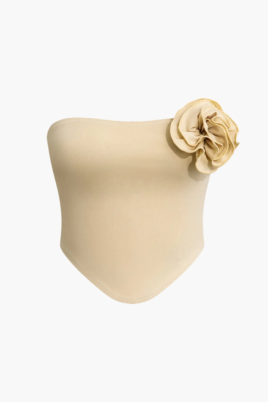 Discount 3D Floral Tube Top And Knot Mini Skirt Set Skirt Sets | Vacation Sets