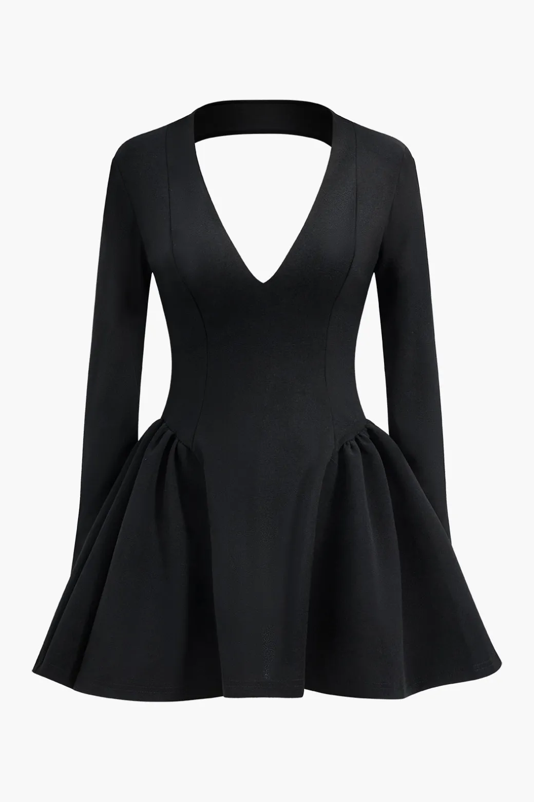 Discount Deep V-Neck Mini Dress Mini Dresses