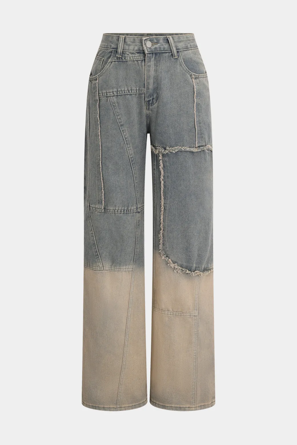 Online Denim Faded Straight Leg Jeans Jeans