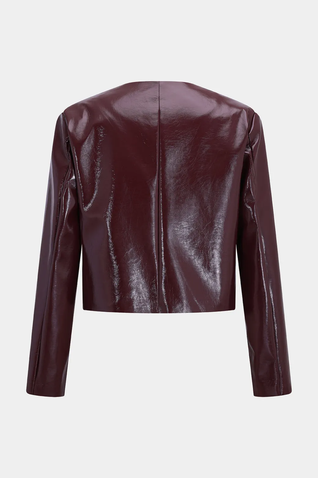 New Faux Leather Buttoned Pocket Jacket Outerwear | Outerwear