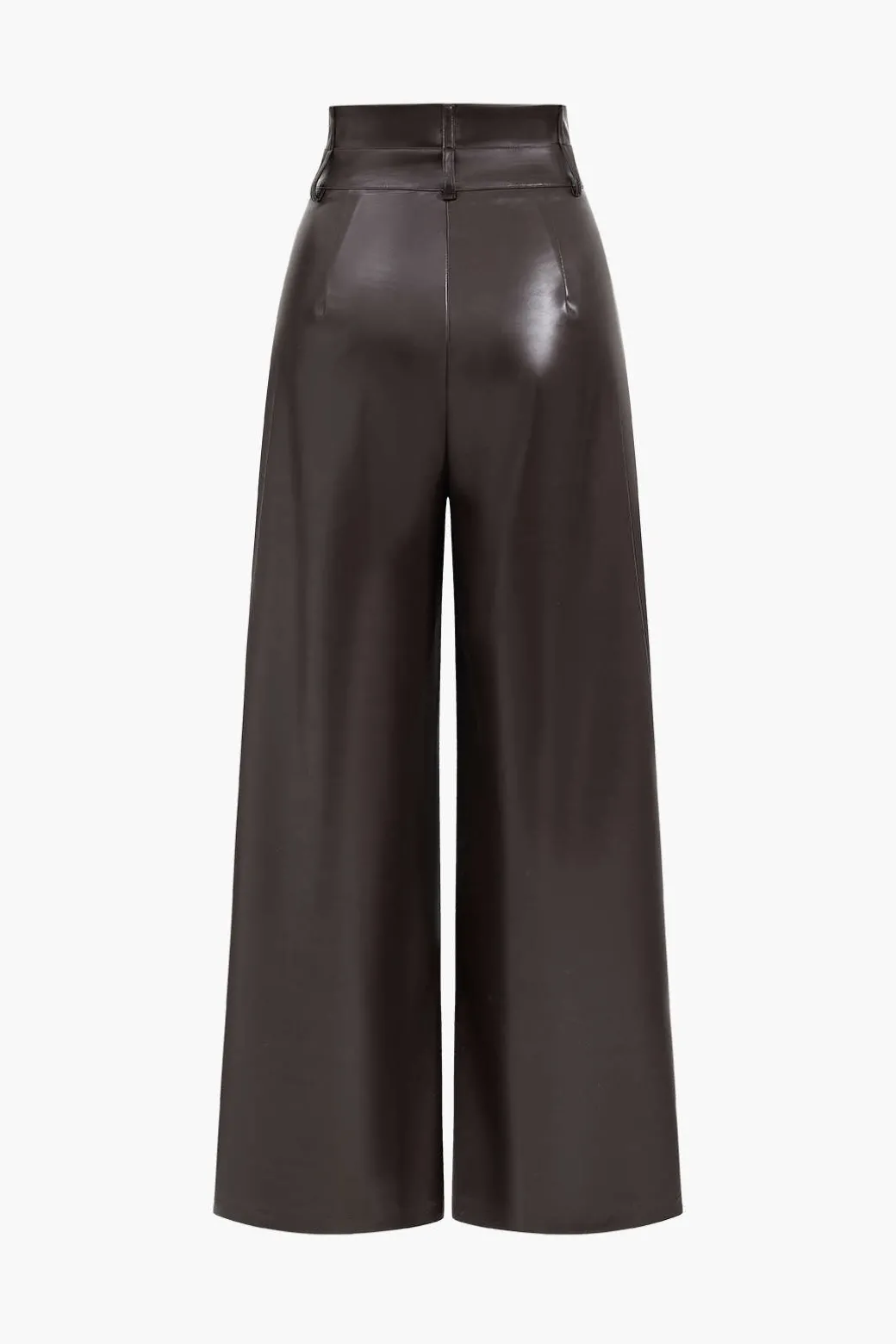 Hot Faux Leather High Waist Trousers Pants