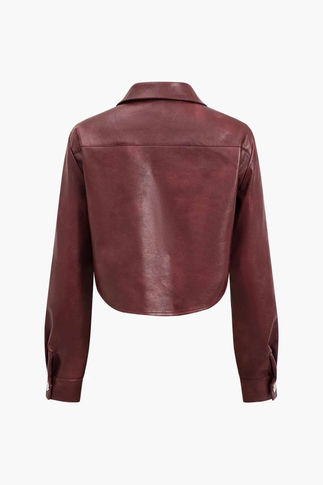 New Faux Leather Pocket Jacket Outerwear | Outerwear