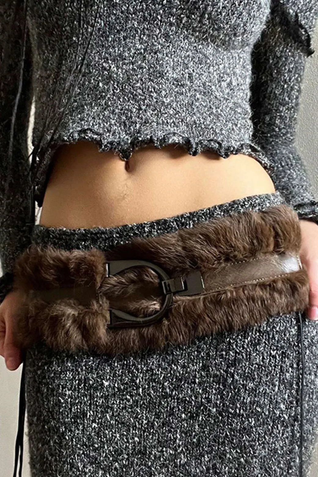 Clearance Feather Leather Patchwork Waist Corset Accessories