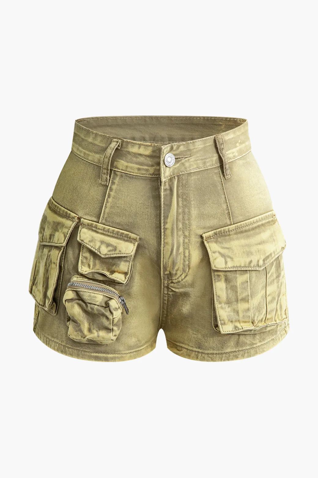 Hot Flap Pocket Denim Shorts Shorts