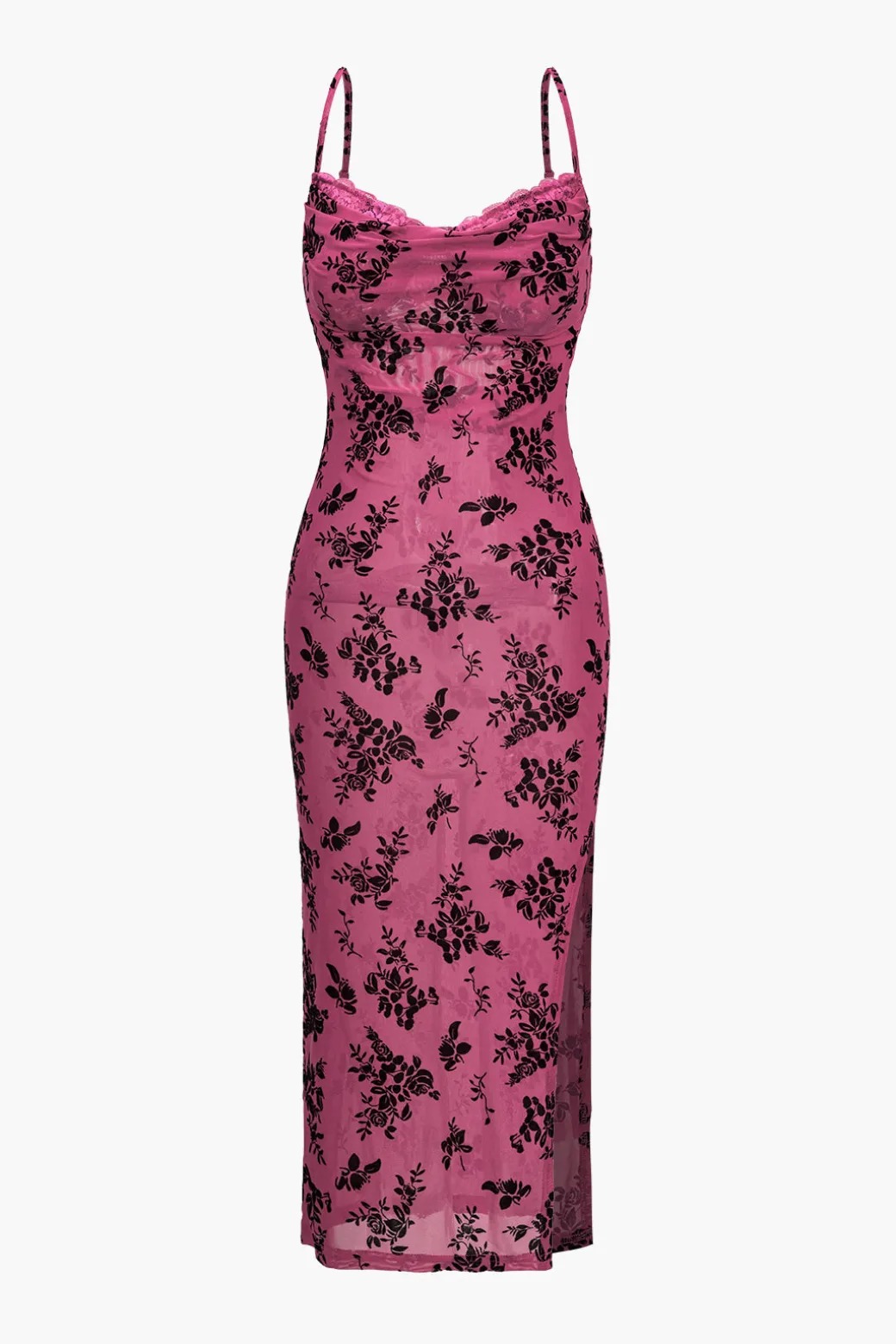 Hot Floral Mesh Backless Cut Out Mini Dress Mini Dresses