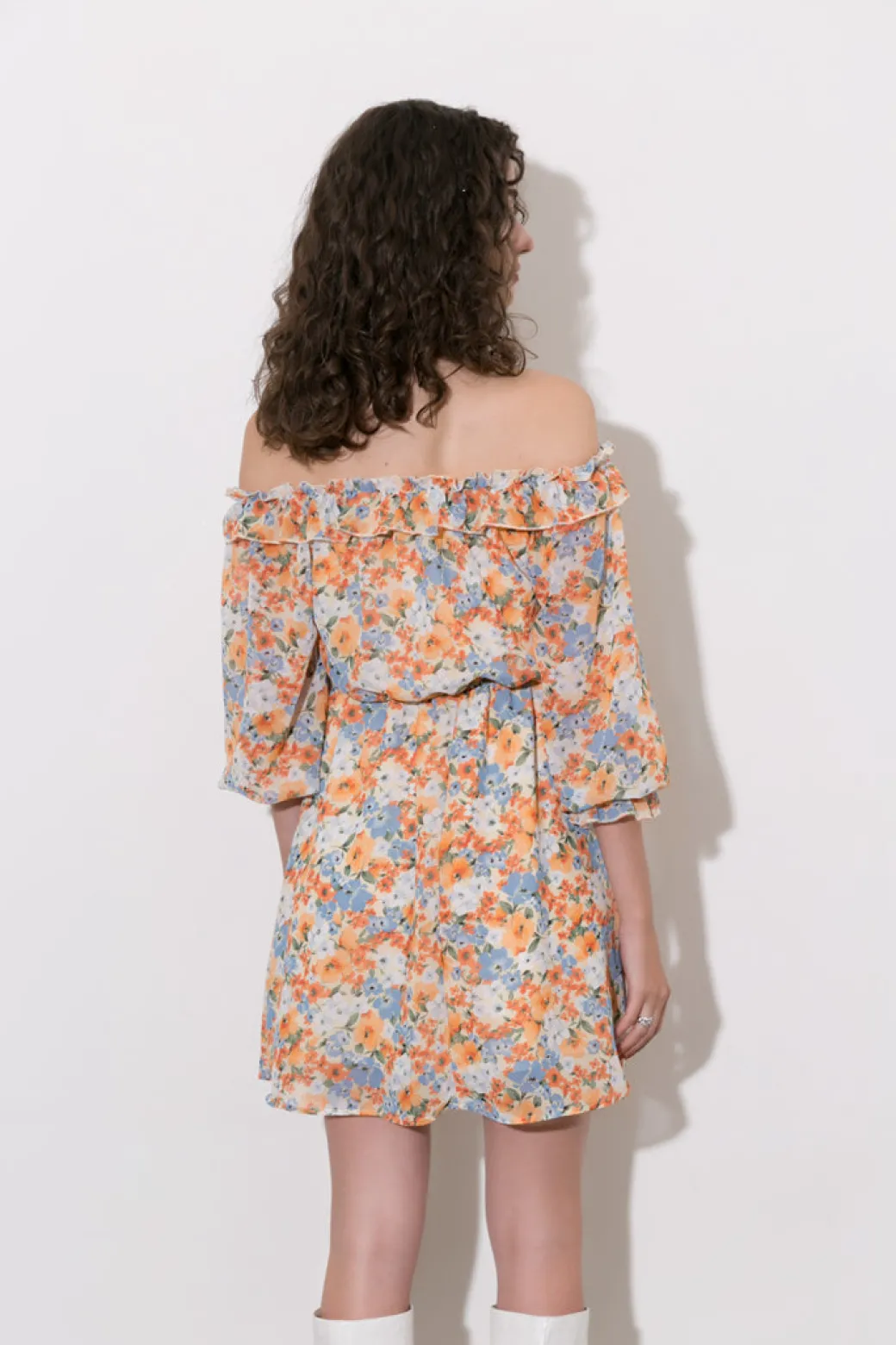Sale Floral Off The Shoulder Mini Dress Mini Dresses