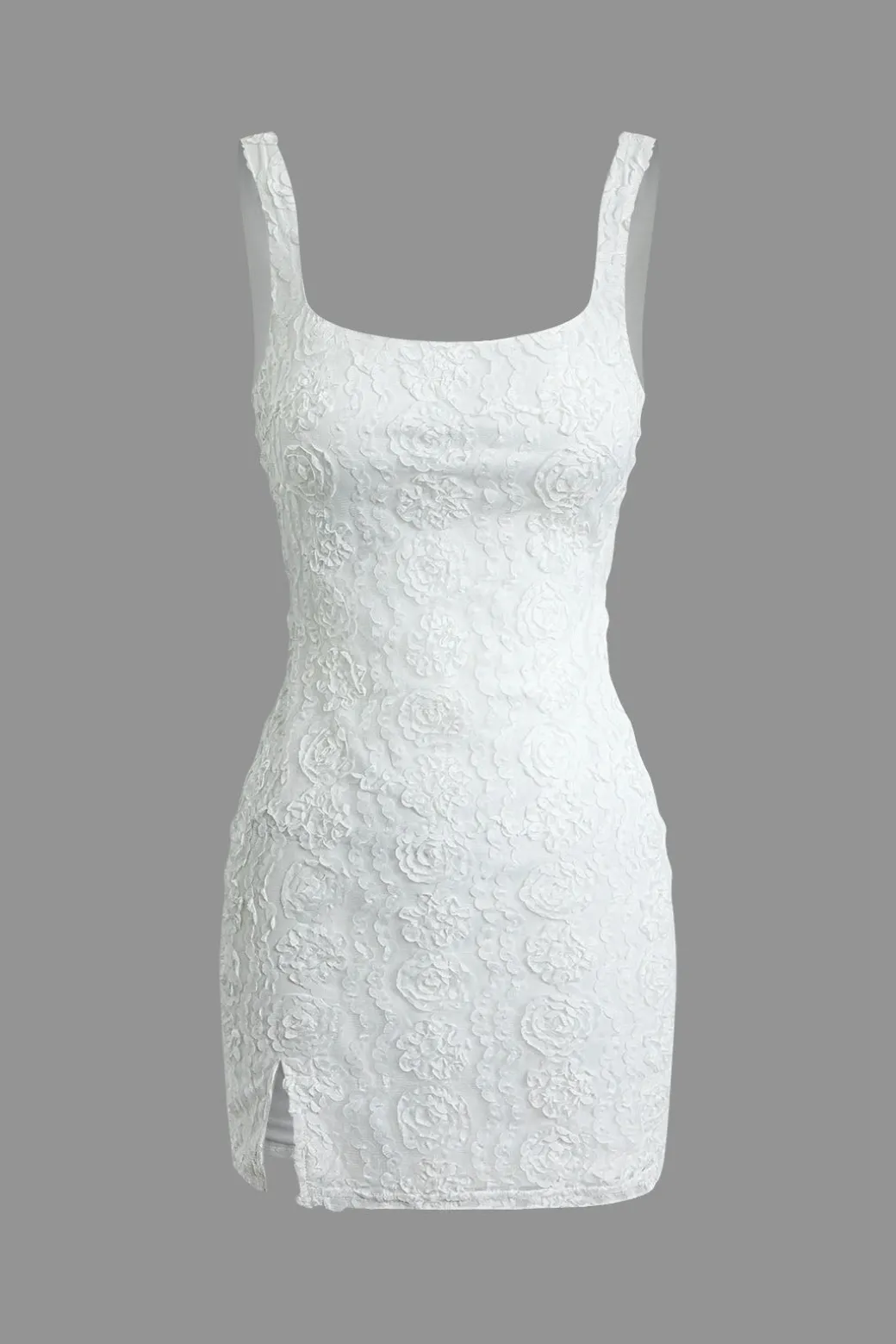 Online Flower Design Slit Tank Mini Dress Mini Dresses