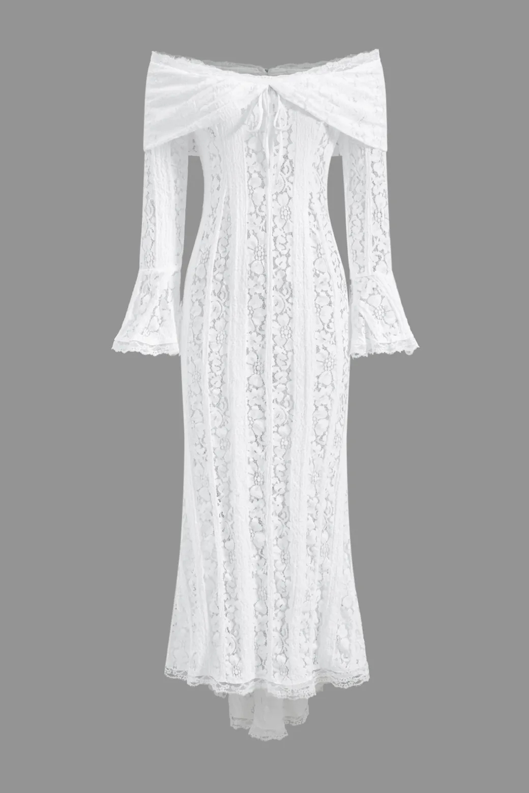 Clearance Lace Long Sleeve Strapless Maxi Dress Long Sleeve Dresses | Maxi Dresses