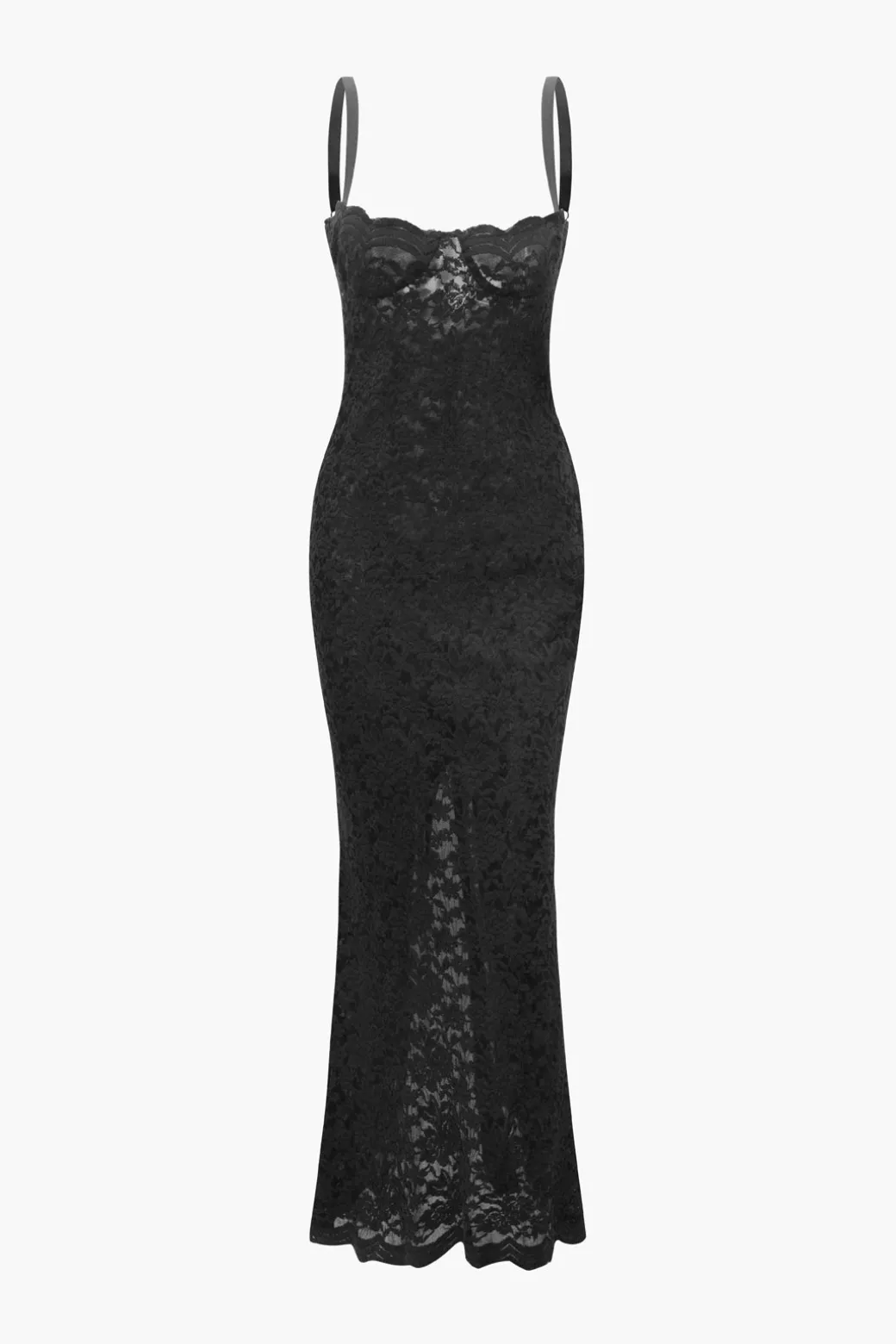 Clearance Lace Slip Slit Maxi Dress Maxi Dresses