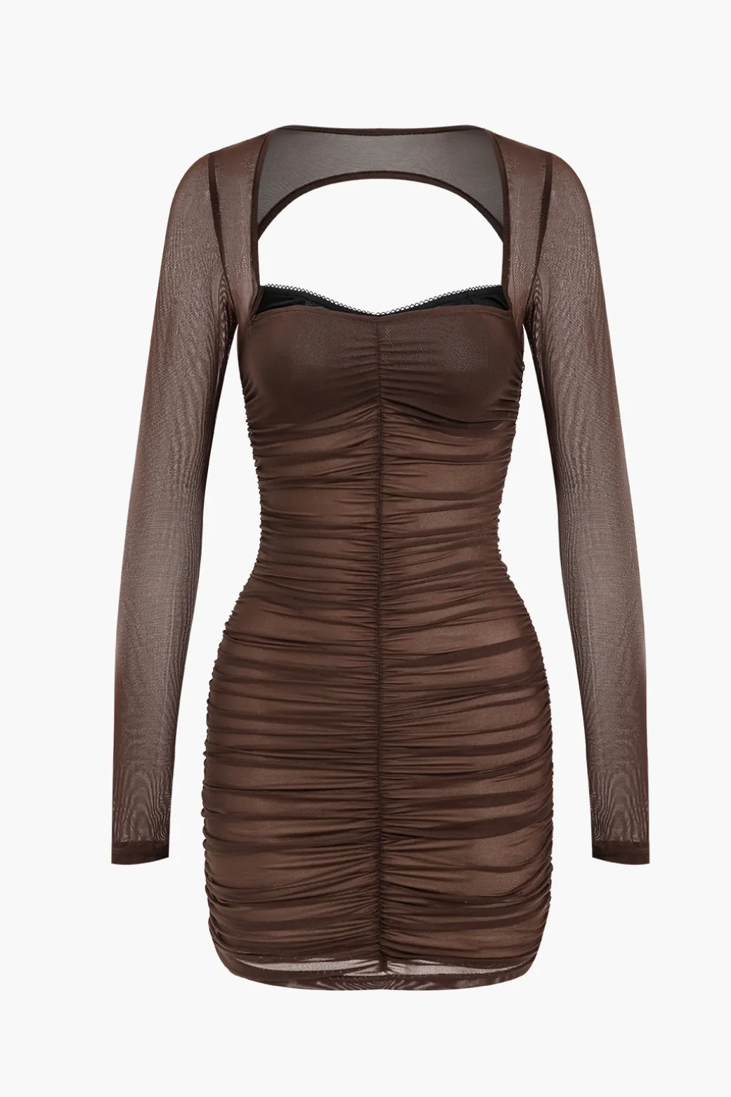 New Mesh Backless Long Sleeve Mini Dress Long Sleeve Dresses | Mini Dresses