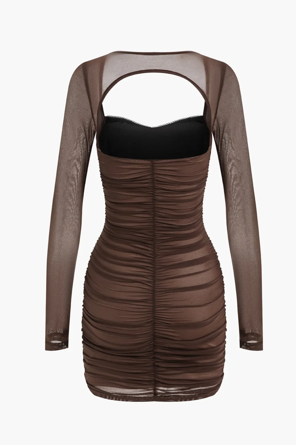 New Mesh Backless Long Sleeve Mini Dress Long Sleeve Dresses | Mini Dresses