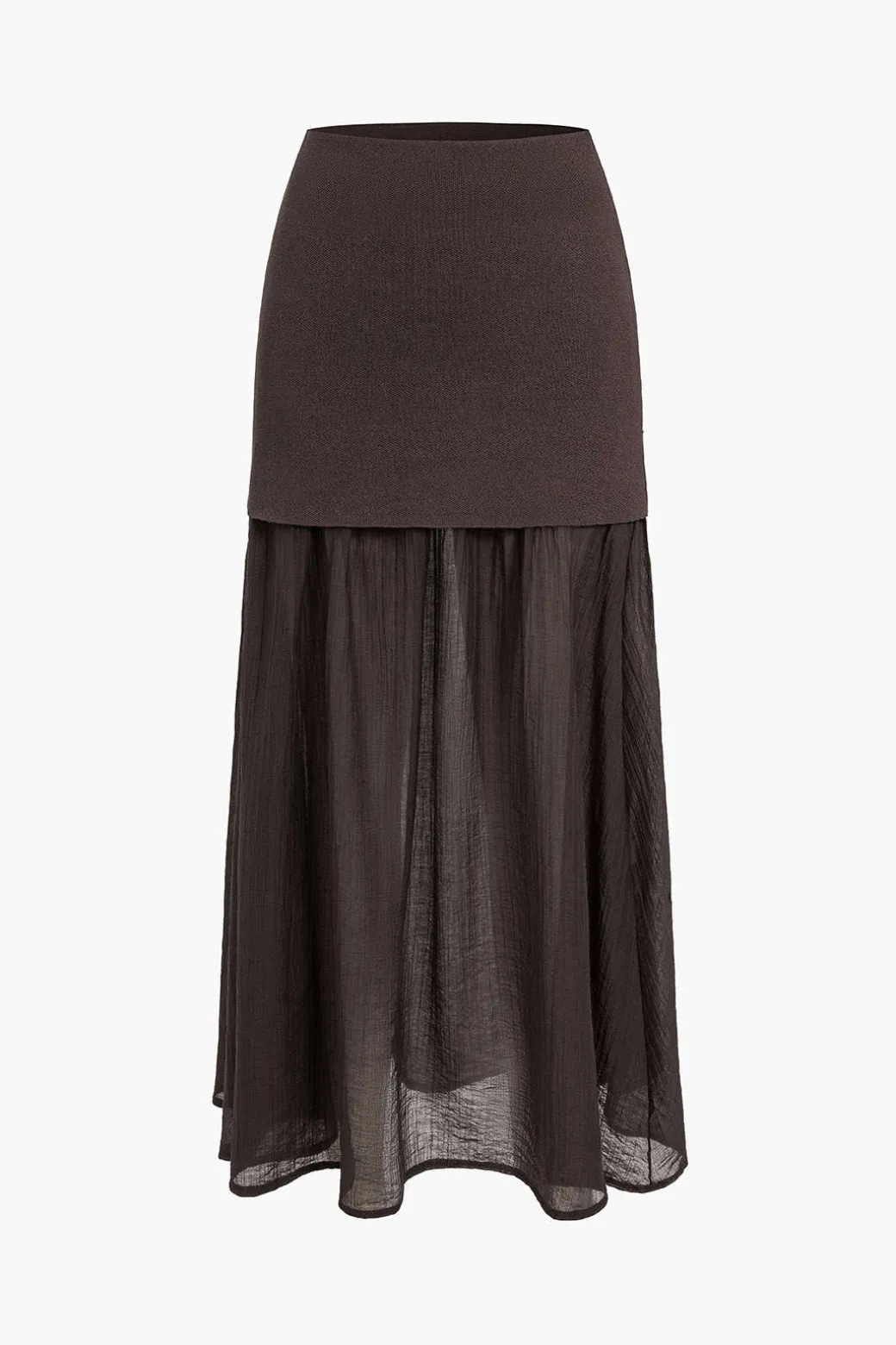 Cheap Patchwork Midi Skirt Skirts