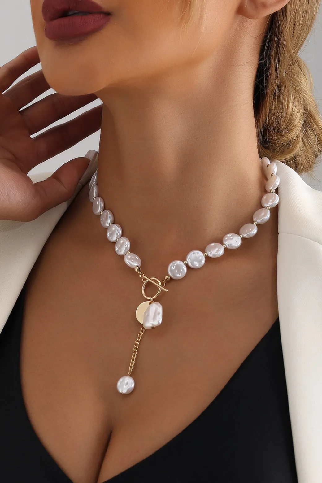 Fashion Pearl Baroque Necklace Necklaces | Accessories