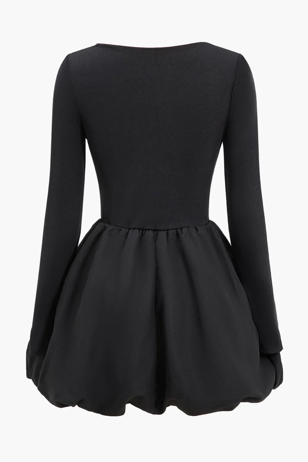 Discount Puff Long Sleeve Mini Dress Long Sleeve Dresses | Mini Dresses