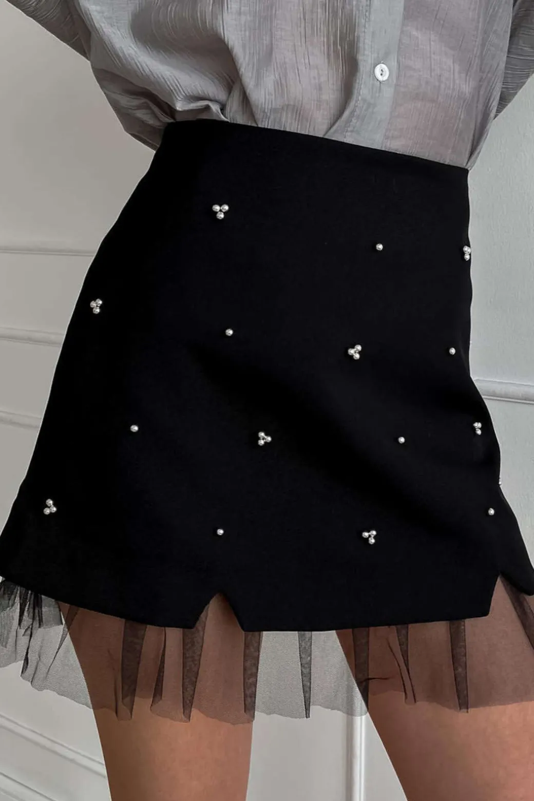 Flash Sale Ruffle Patchwork High Waist Skirt Skirts