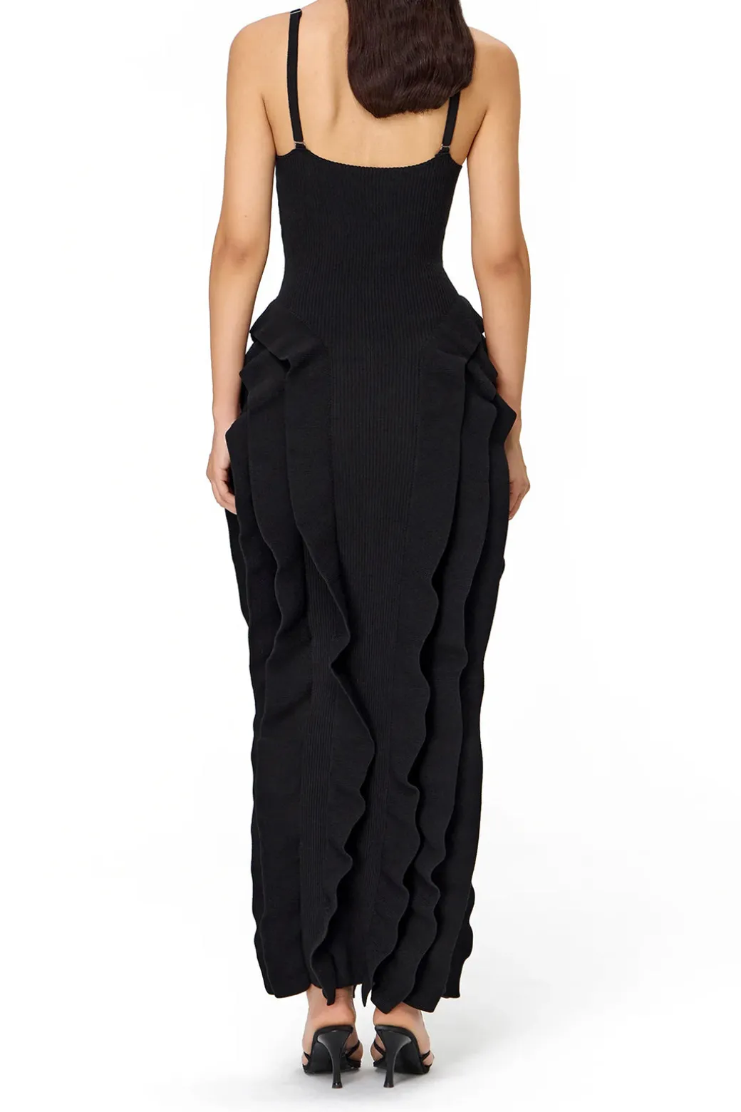 Best Sale Ruffle Slip Midi Dress Midi Dresses