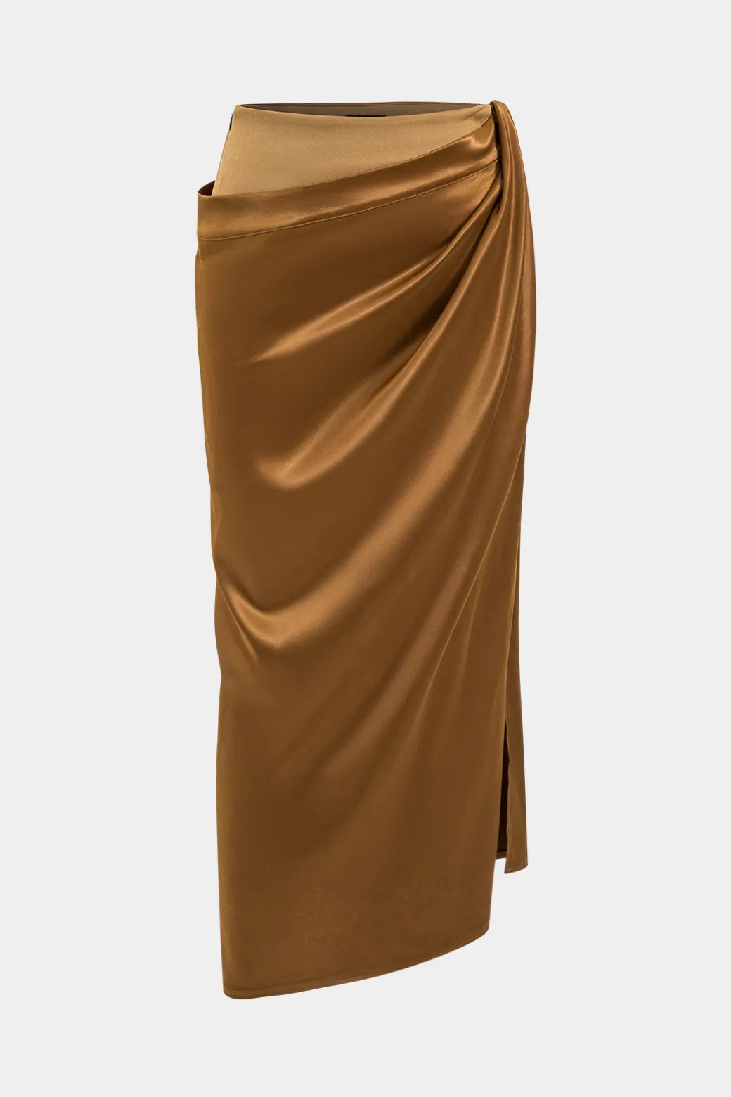 Flash Sale Satin Patchwork Skirt Skirts