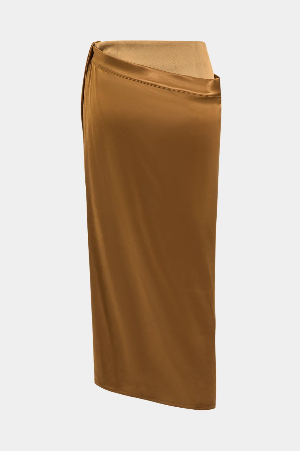 Flash Sale Satin Patchwork Skirt Skirts
