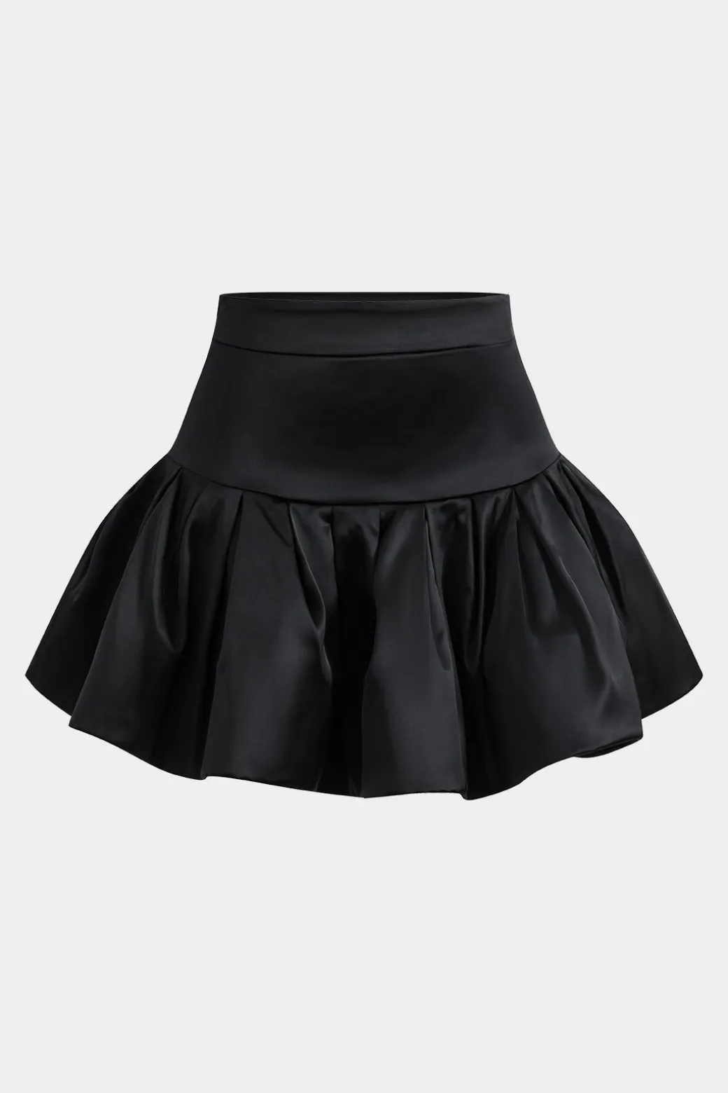 Outlet Satin Ruched Puff Skirt Skirts