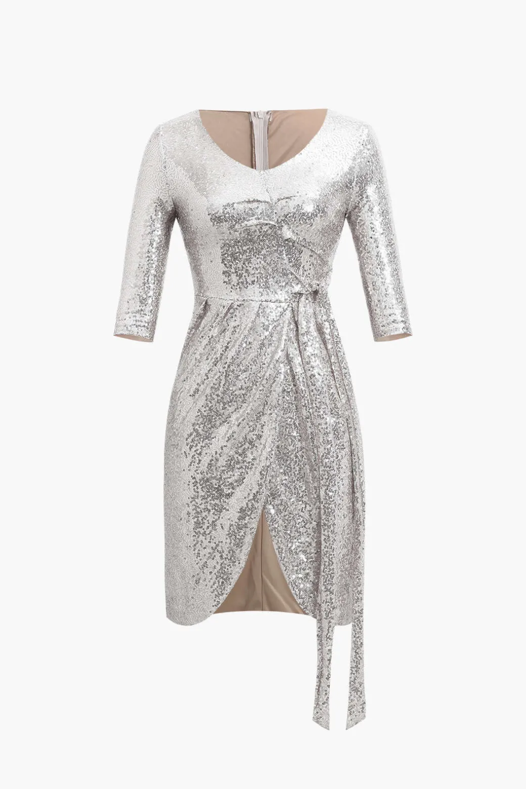 Clearance Sequin Pleated Mini Dress Mini Dresses