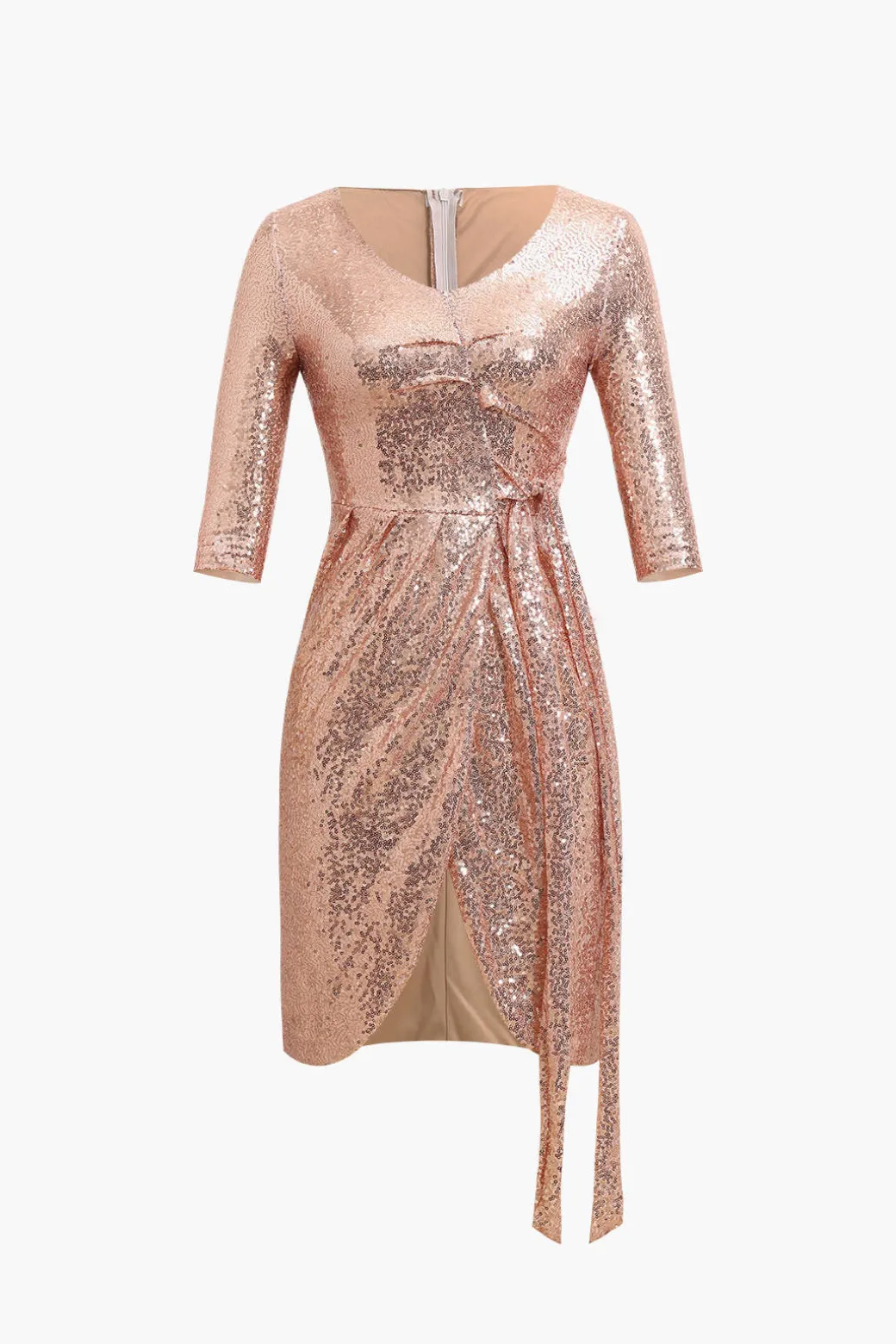 Clearance Sequin Pleated Mini Dress Mini Dresses