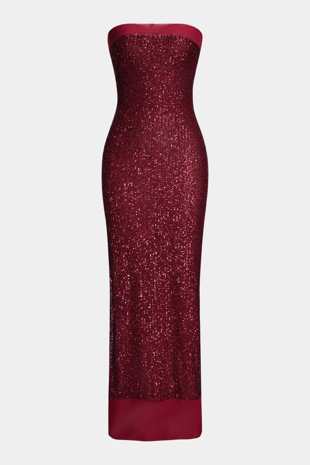 Discount Sequin Strapless Sleeveless Maxi Dress Maxi Dresses