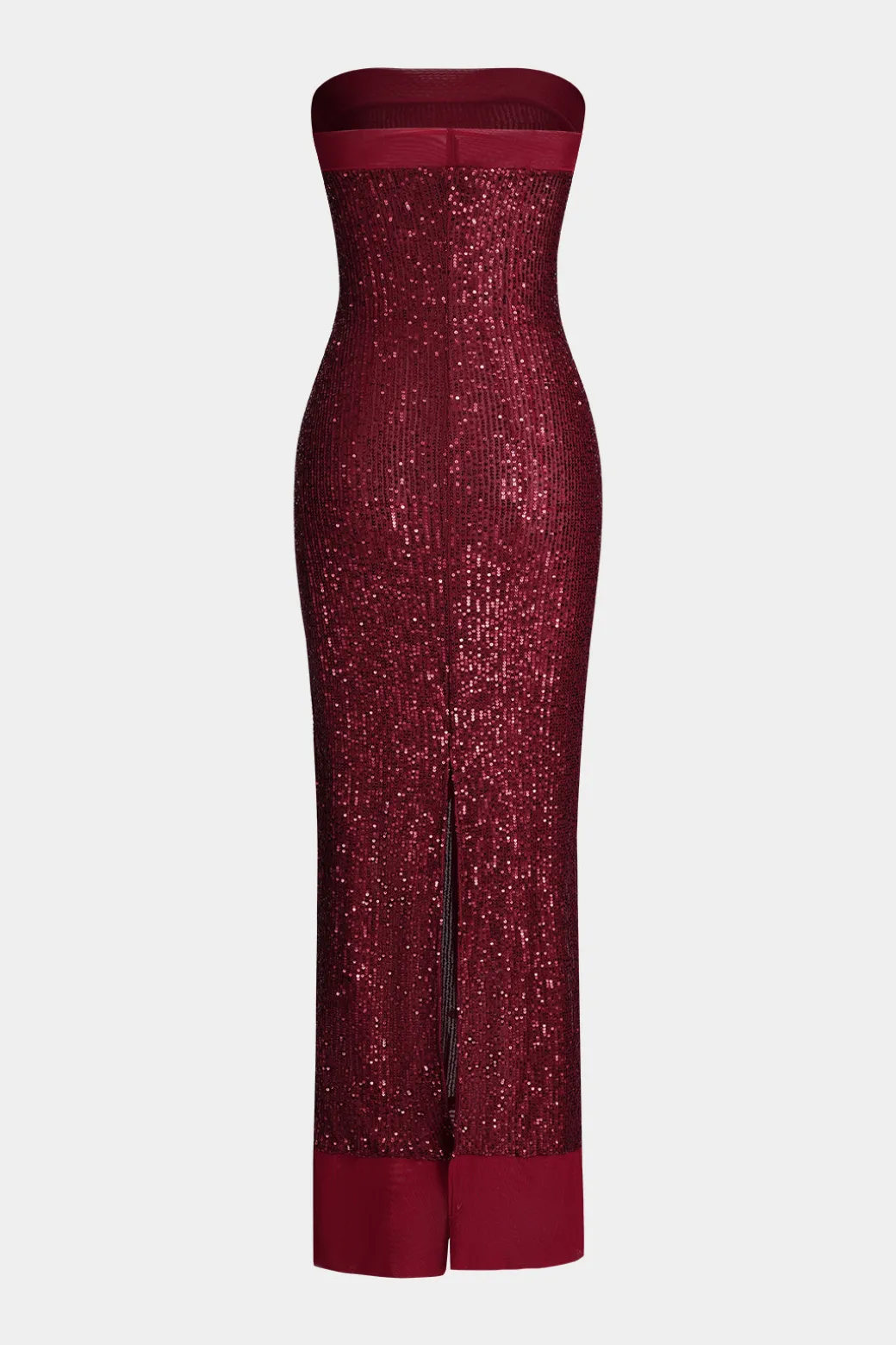 Discount Sequin Strapless Sleeveless Maxi Dress Maxi Dresses