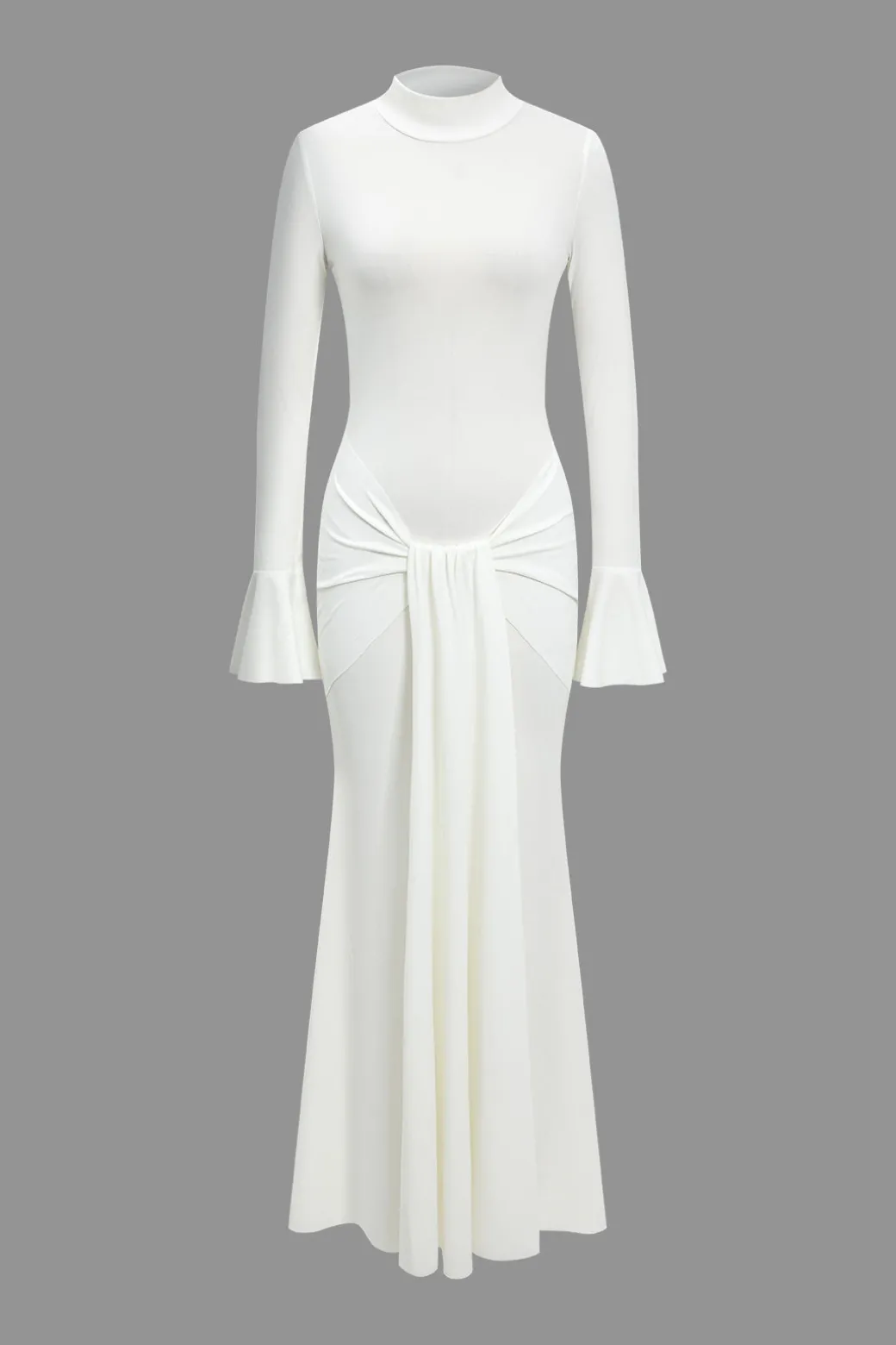 Clearance Solid Bell Sleeve Long Sleeve Maxi Dress Long Sleeve Dresses | Maxi Dresses