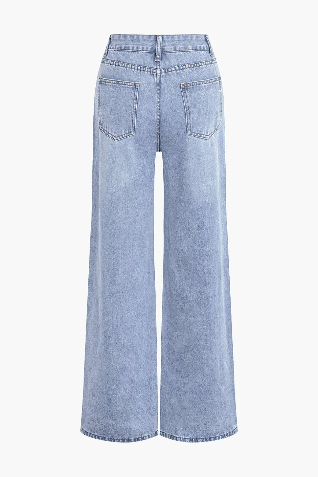 Cheap Solid Cut Out Ripped Jeans Jeans