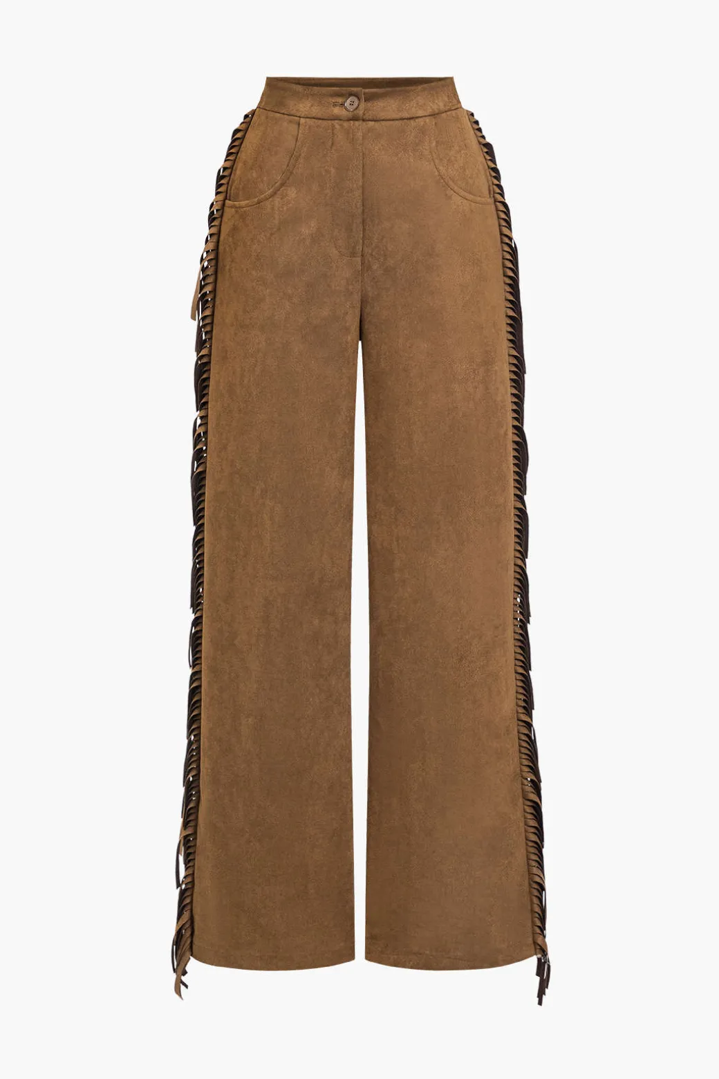 Flash Sale Solid Fringe Trousers Pants