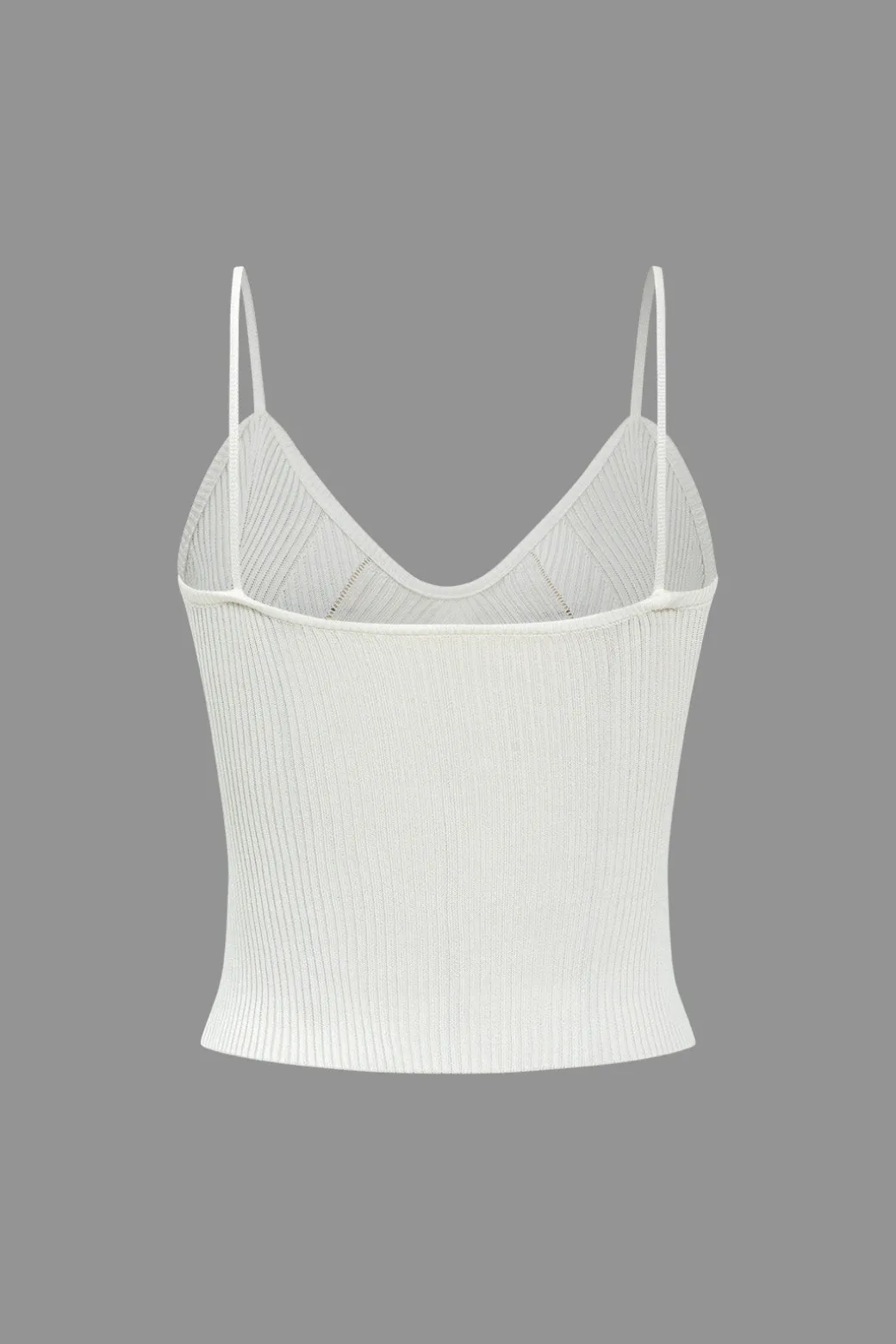 Cheap Solid Knit Button Cami Top Knitwear | Knit Tops