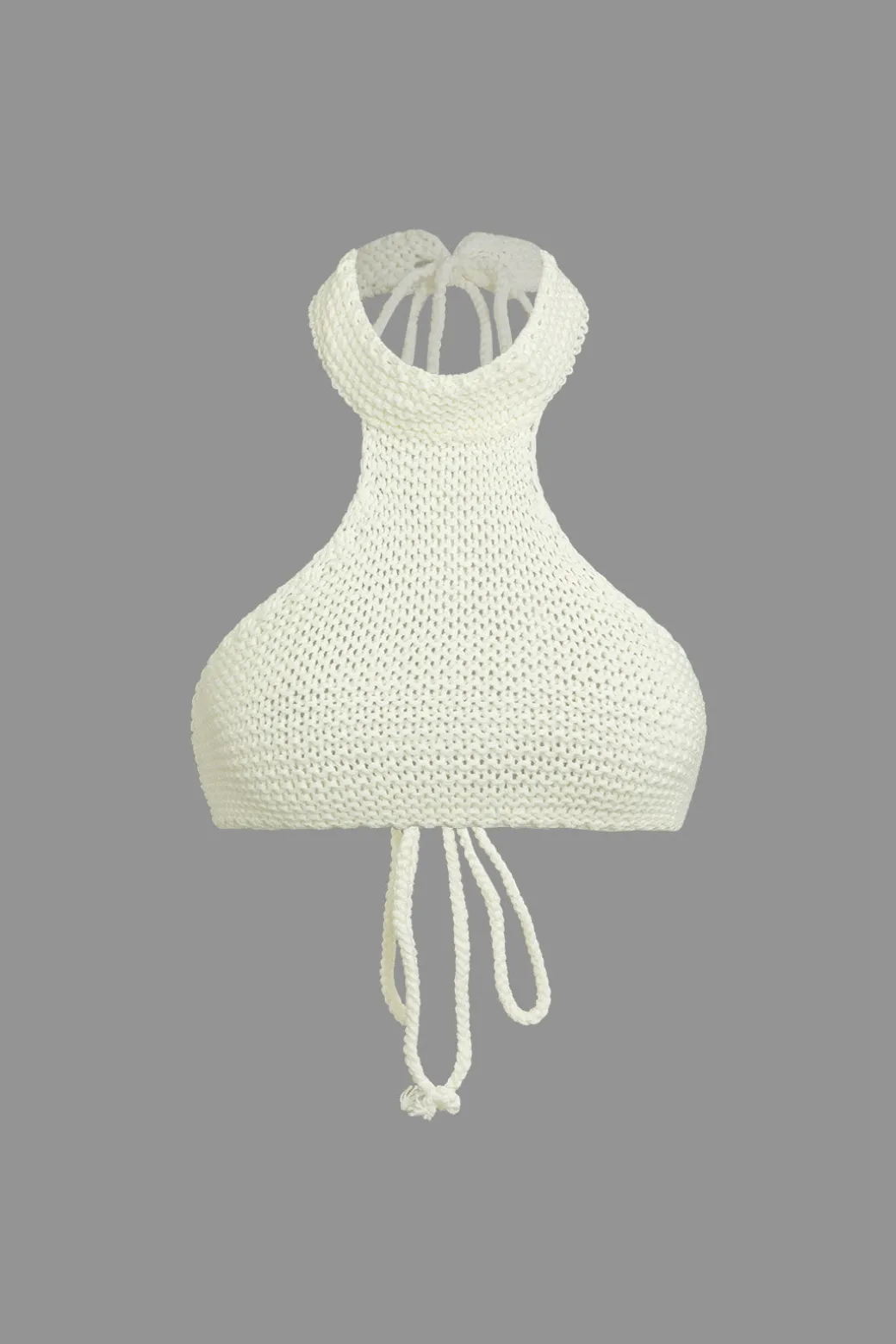 Shop Solid Knit Cut Out Tie-Up Top And Mini Skirt Set Knit Sets