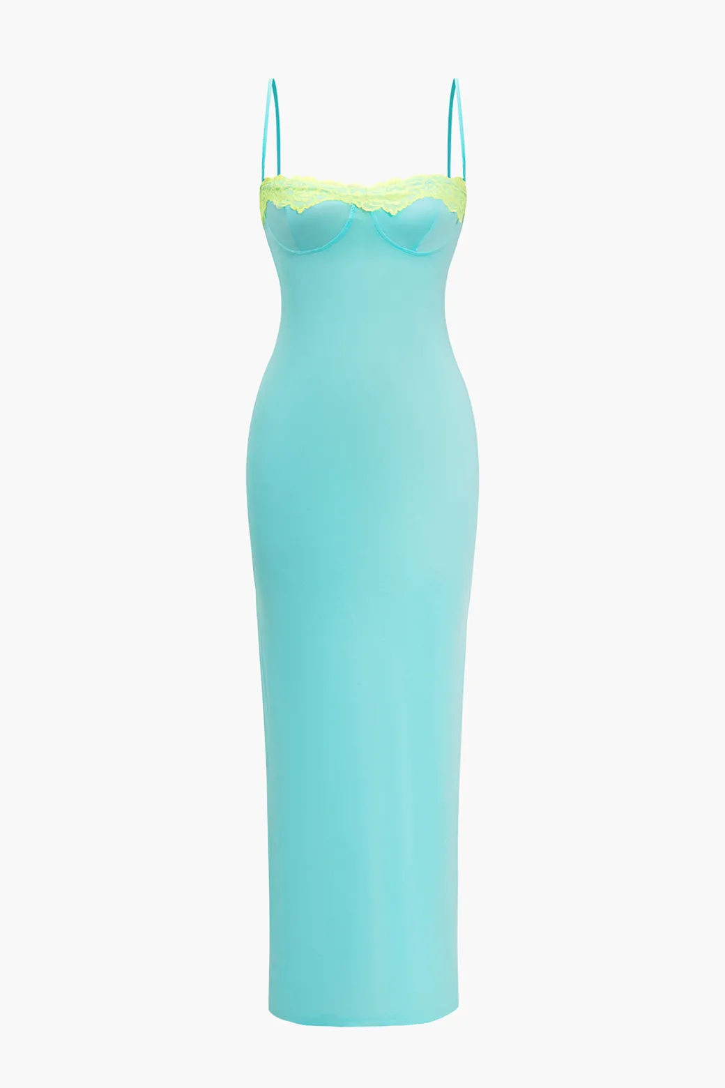 Shop Solid Slit Color Block Bustier Maxi Dress Maxi Dresses