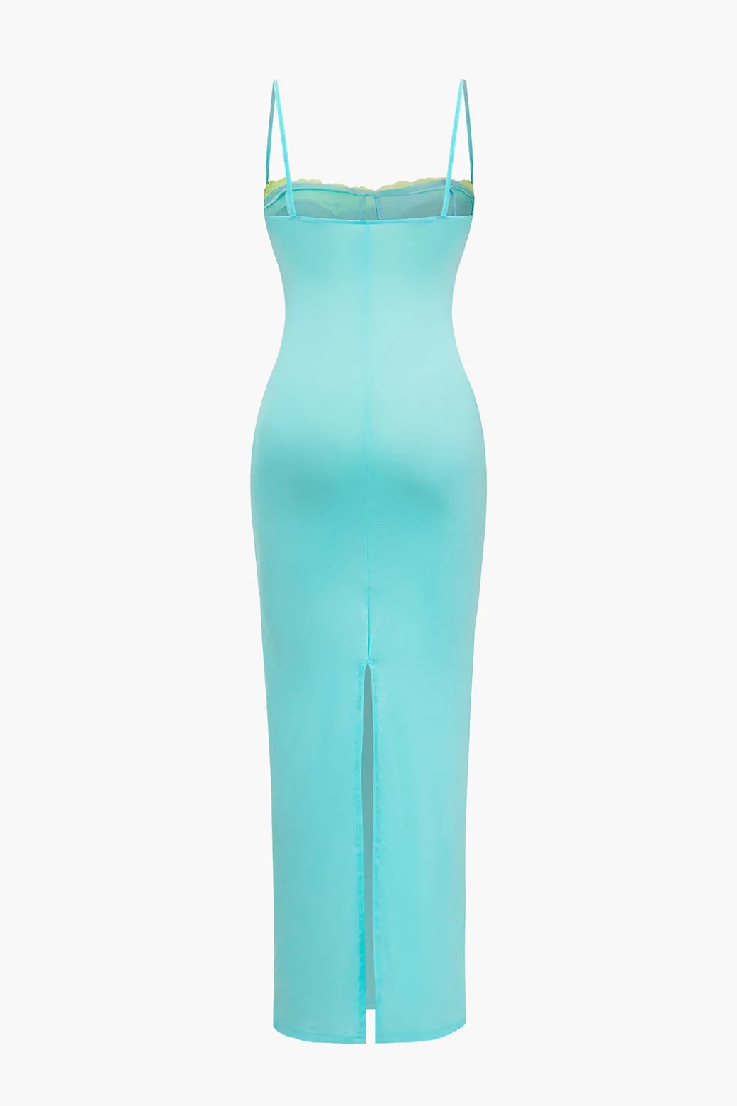 Shop Solid Slit Color Block Bustier Maxi Dress Maxi Dresses